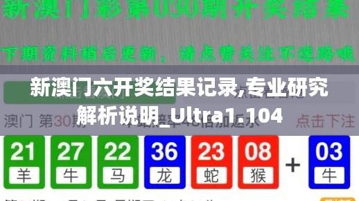 新澳门六开奖结果记录,专业研究解析说明_Ultra1.104