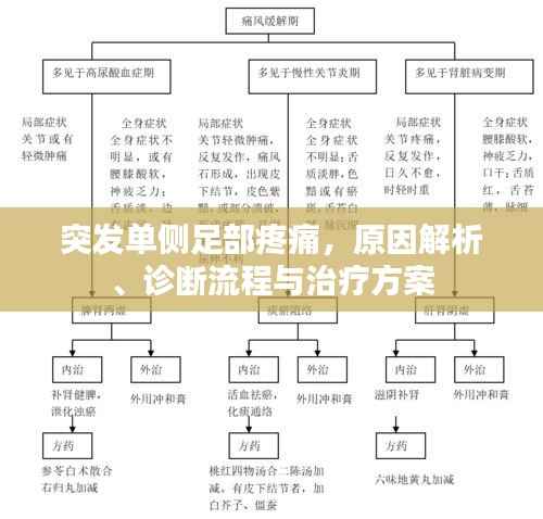 突发单侧足部疼痛,原因解析、诊断流程与治疗方案