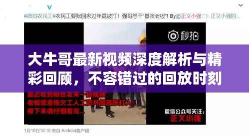 大牛哥最新视频深度解析与精彩回顾,不容错过的回放时刻