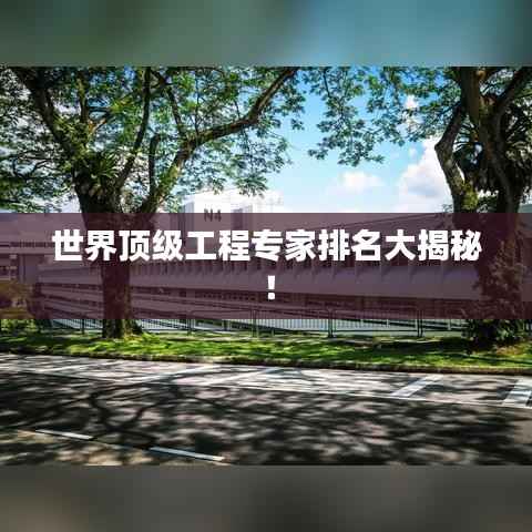 世界顶级工程专家排名大揭秘!