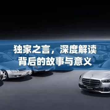 独家之言,深度解读背后的故事与意义